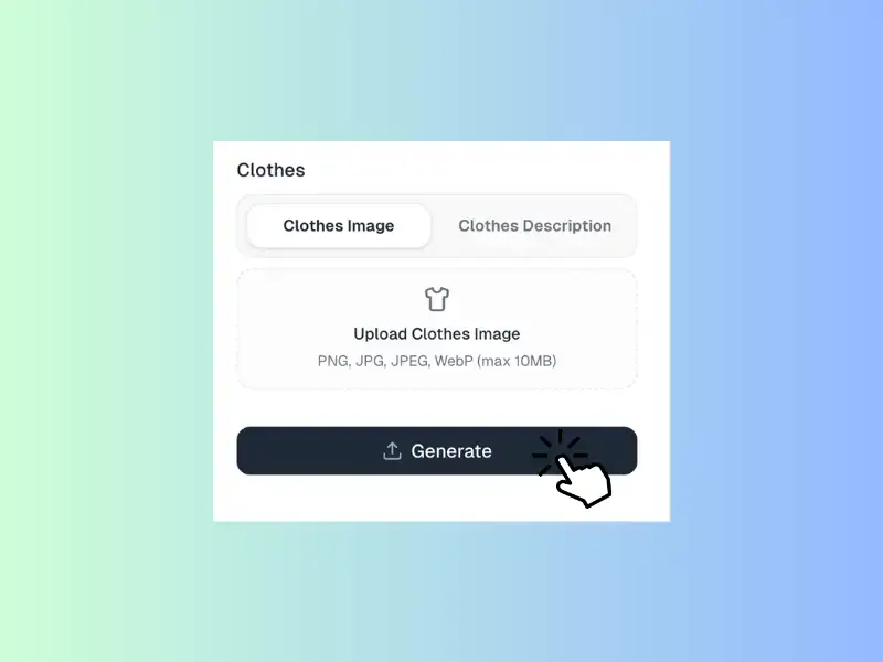 Prompt input for changing clothes in photo