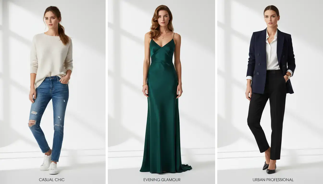 Ecommerce model image with alternate outfit versions