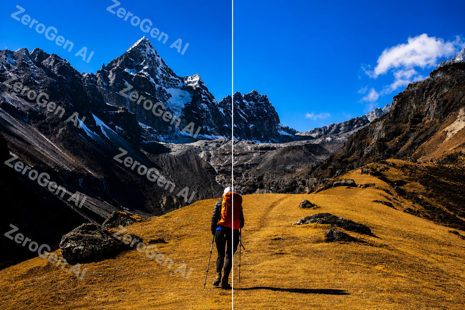 Sample AI watermark remover result image
